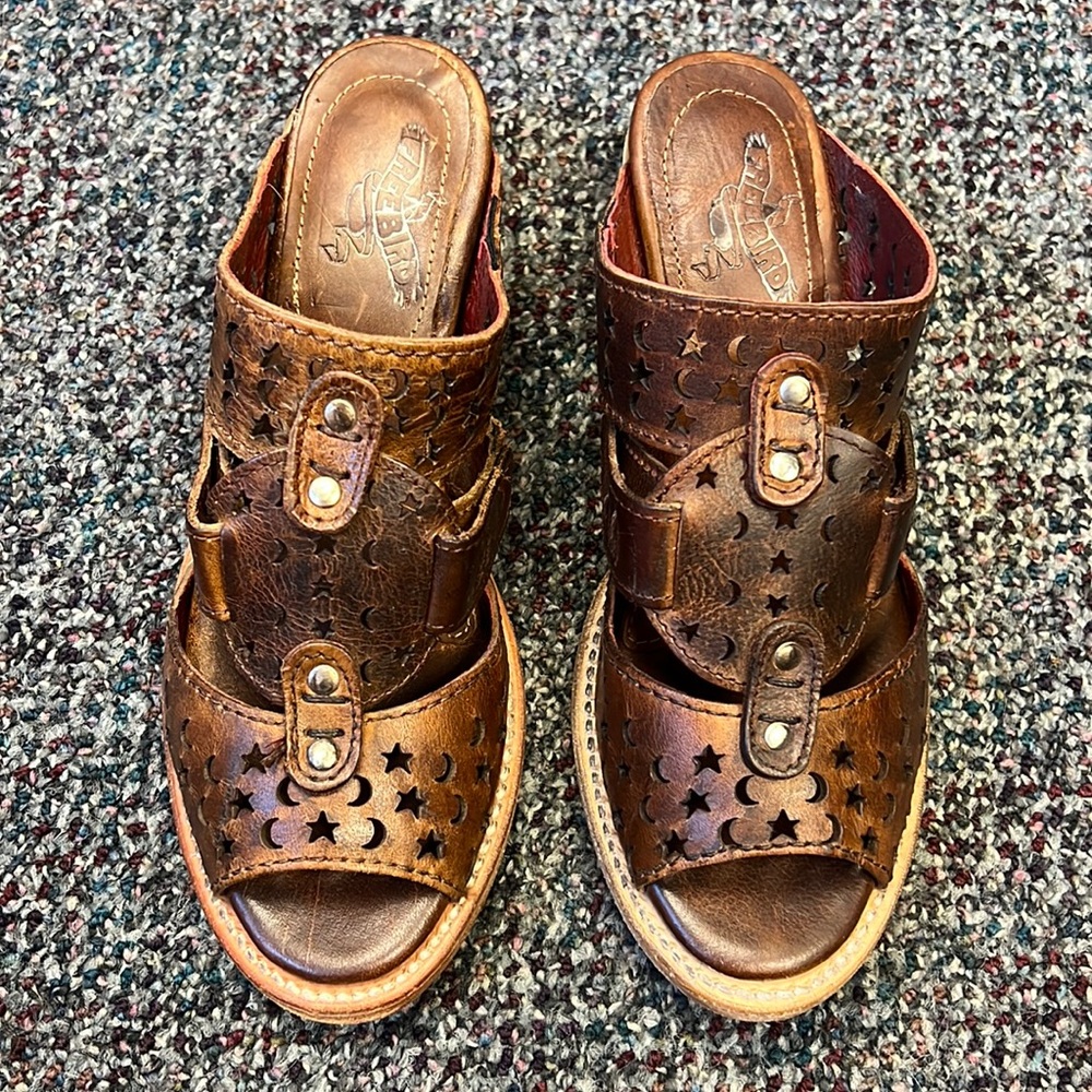 NIB Freebird moonstar cognac size 7